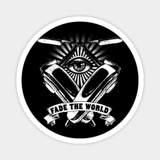 Fade the World Hairdresser Logo Magnet